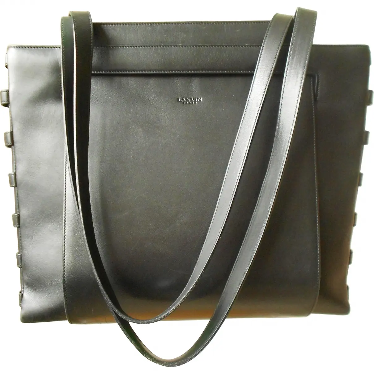 Black Leather Handbag Lanvin