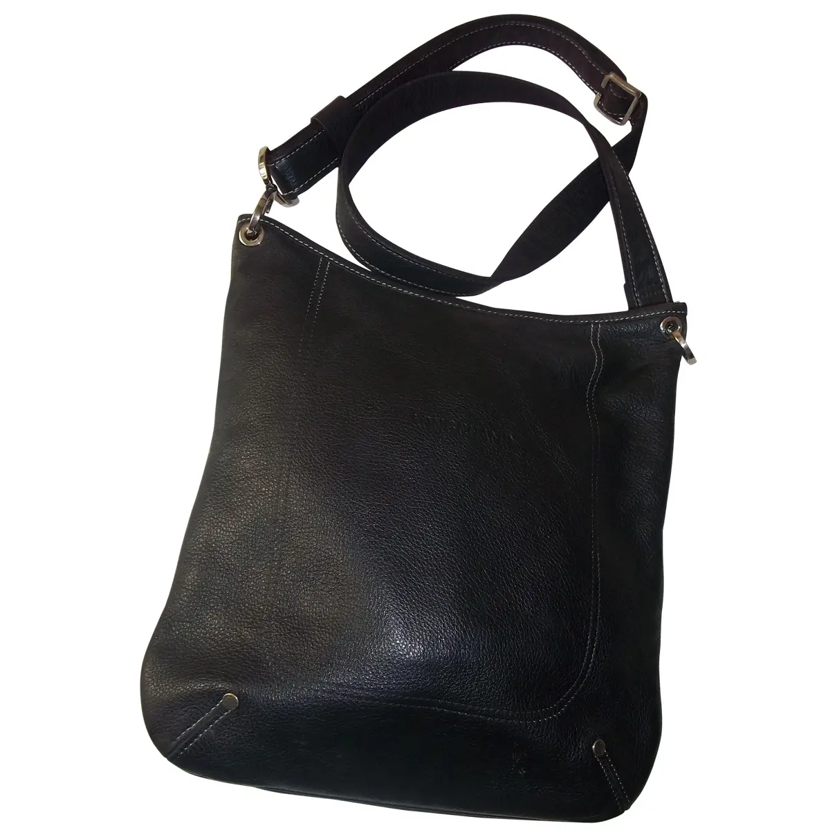 Black Leather Handbag Longchamp
