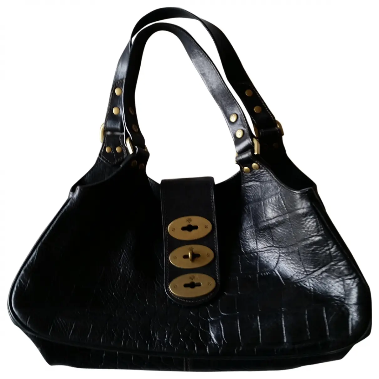 Black Leather Handbag Mulberry