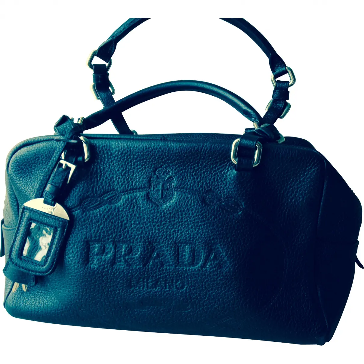 Black Leather Handbag Prada