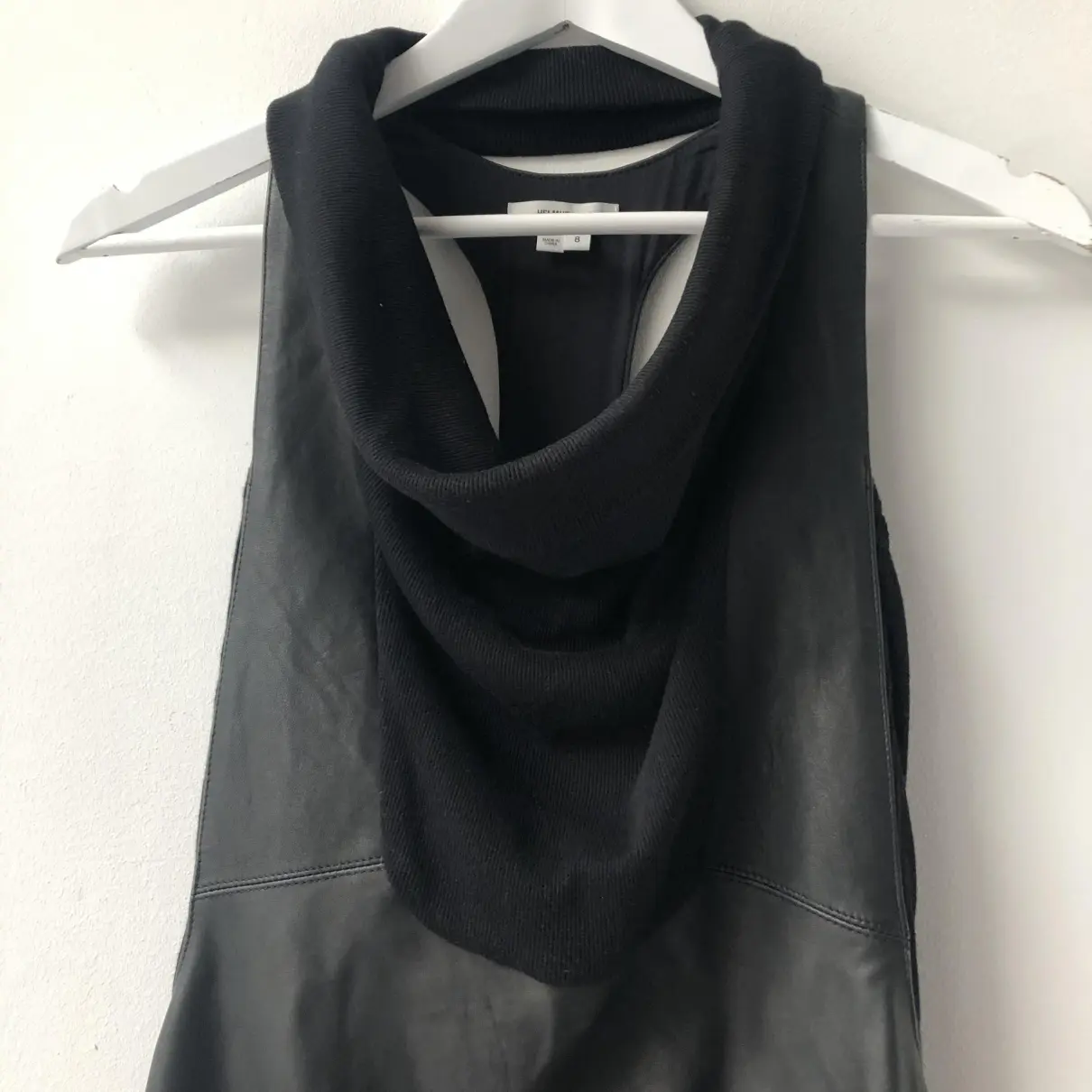 Leather mid-length dress Helmut Lang