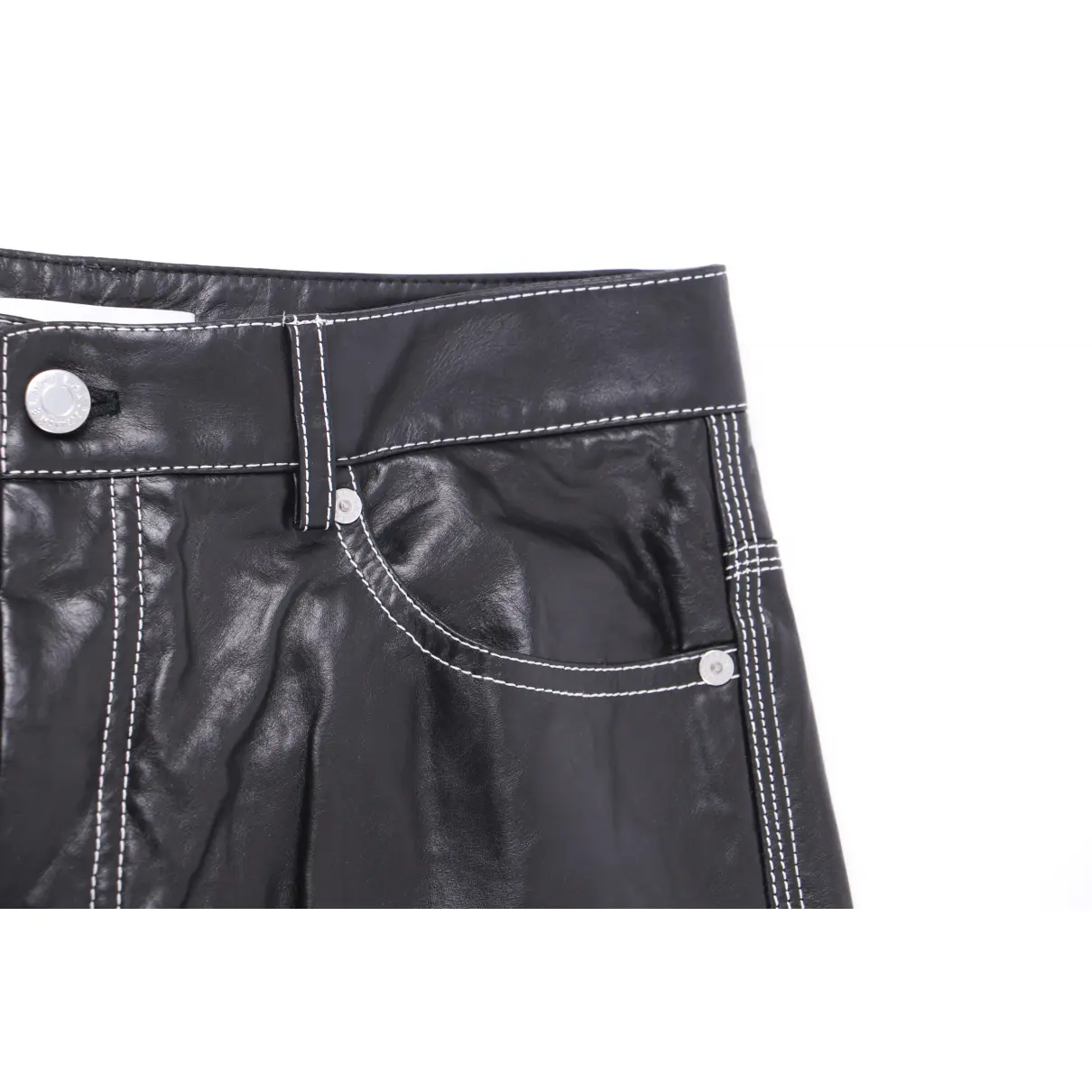 Leather large pants Helmut Lang