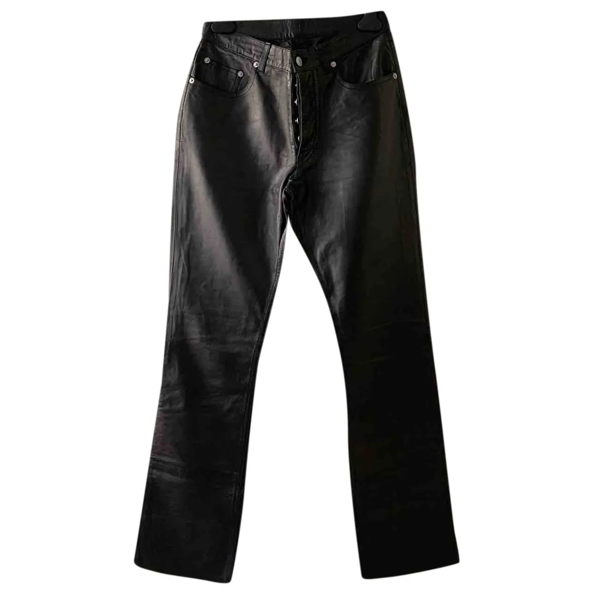 Leather trousers Helmut Lang - Vintage