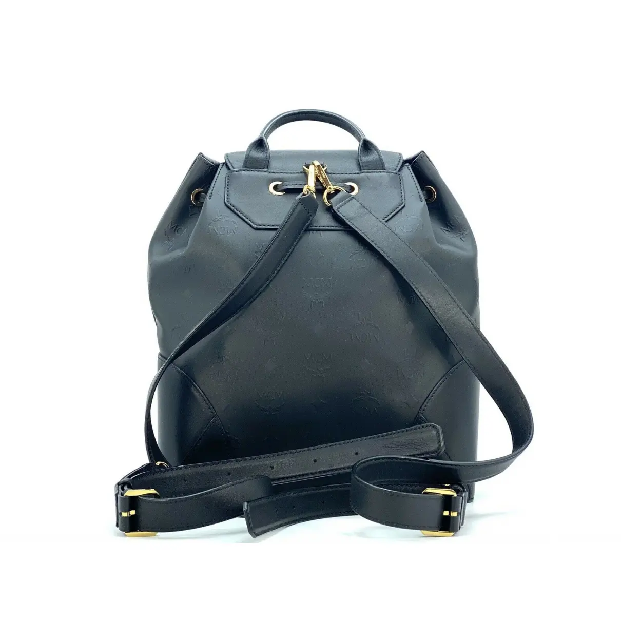 Buy MCM Heritage Drawstring leather backpack online