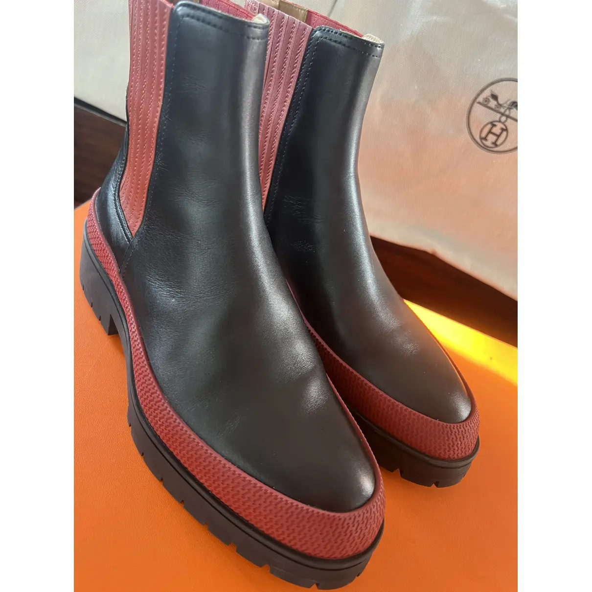 Buy Hermès Leather ankle boots online