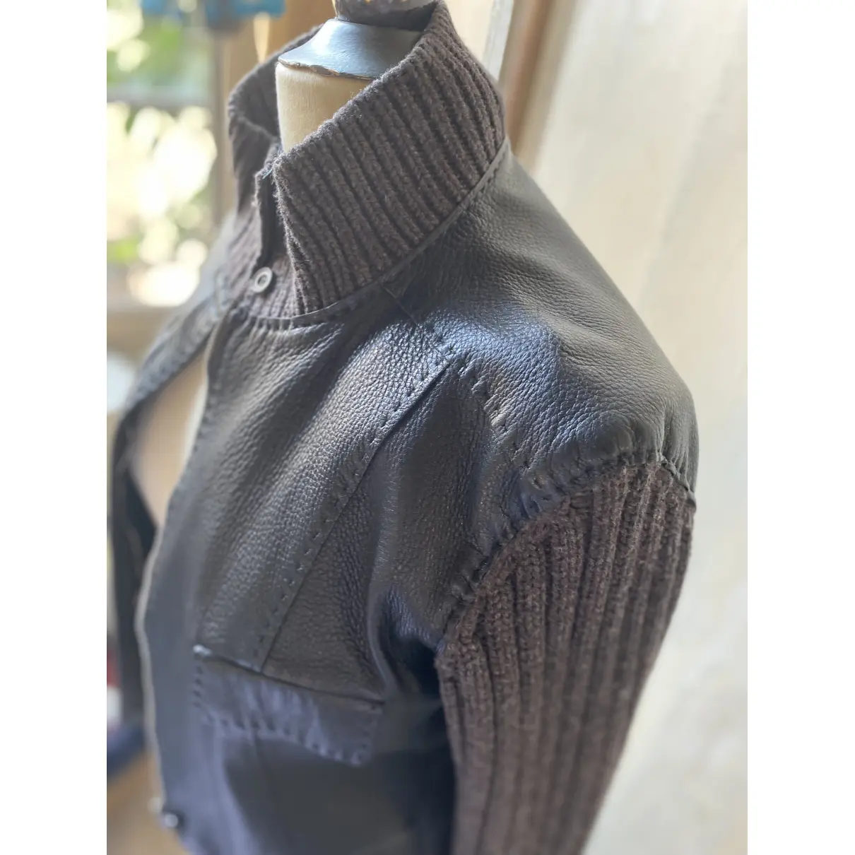 Leather short vest Hermès