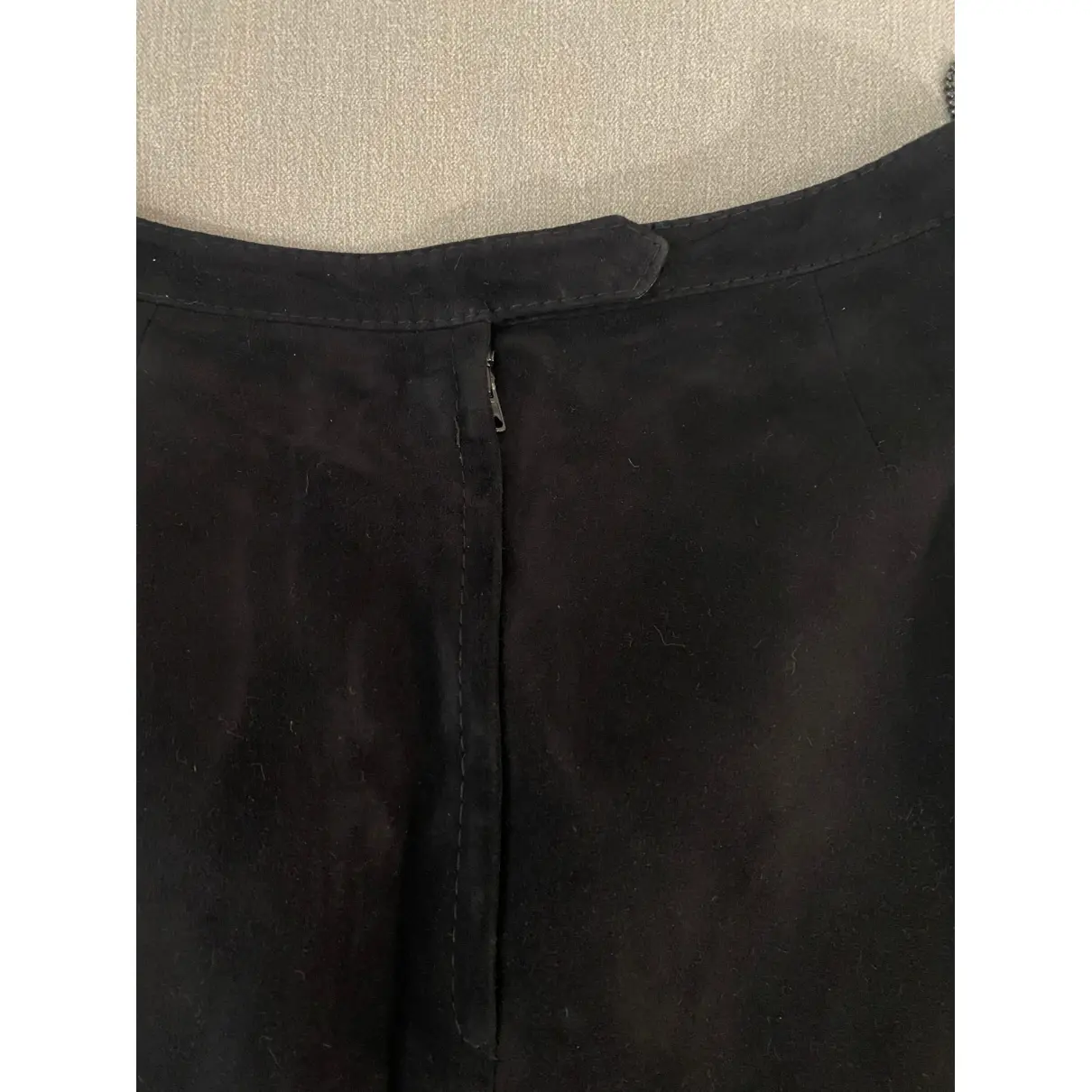 Leather mid-length skirt Hermès