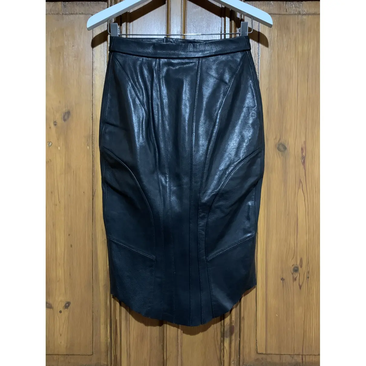 H&M Studio Leather mid-length skirt for sale