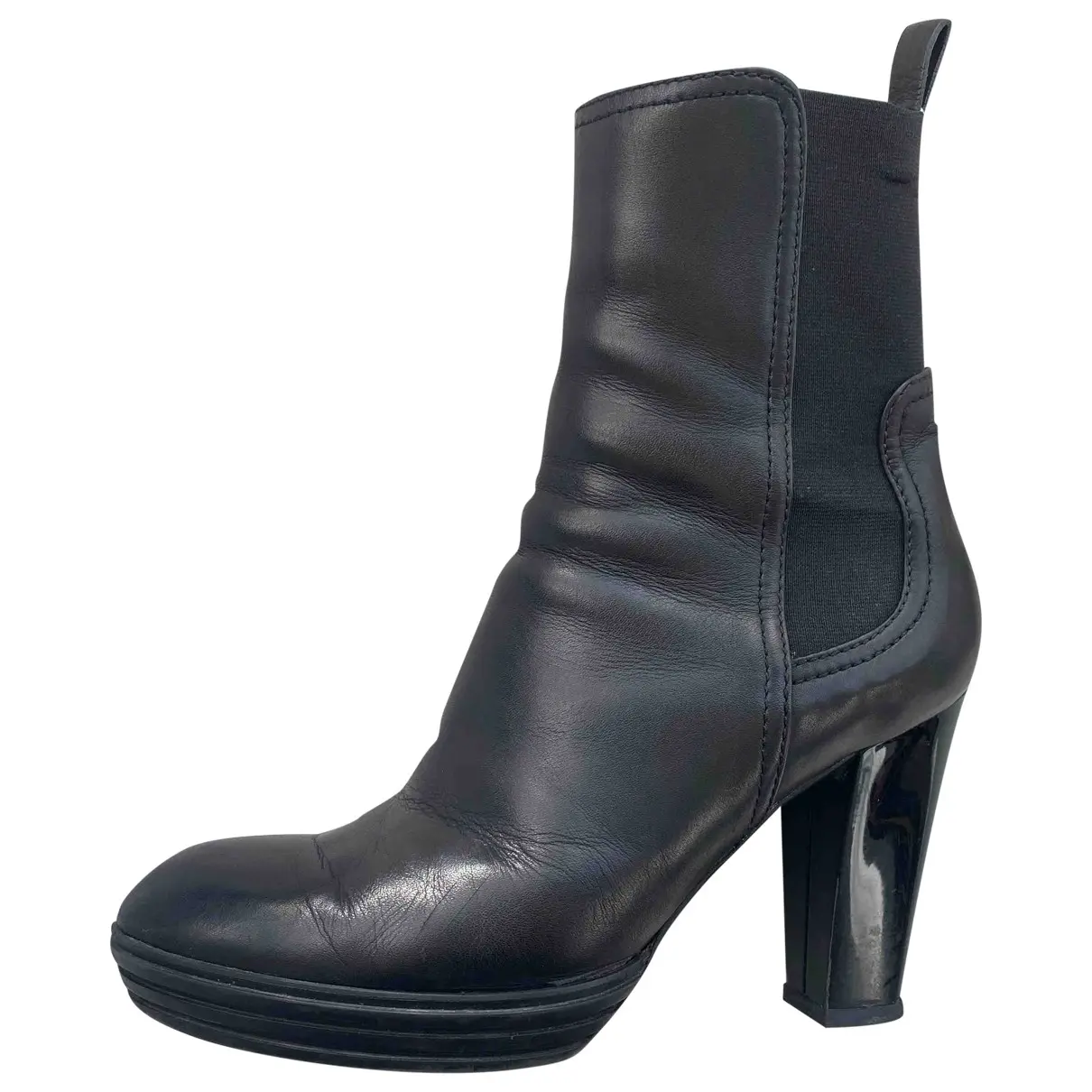 Leather boots Hogan
