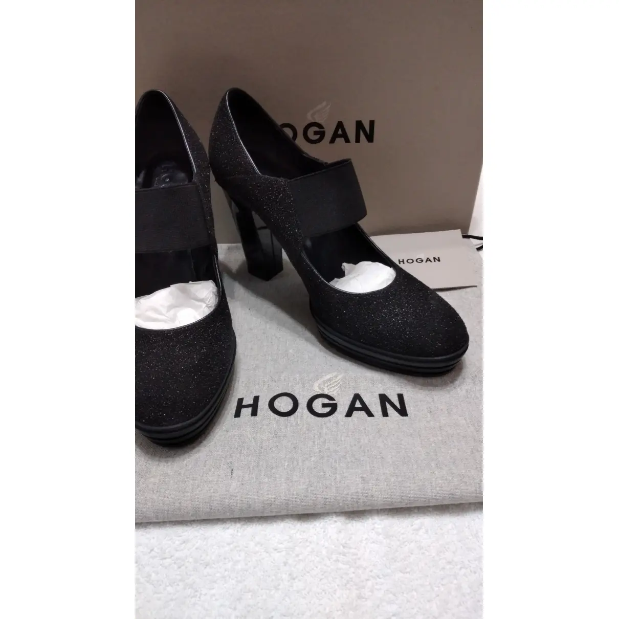 Leather heels Hogan