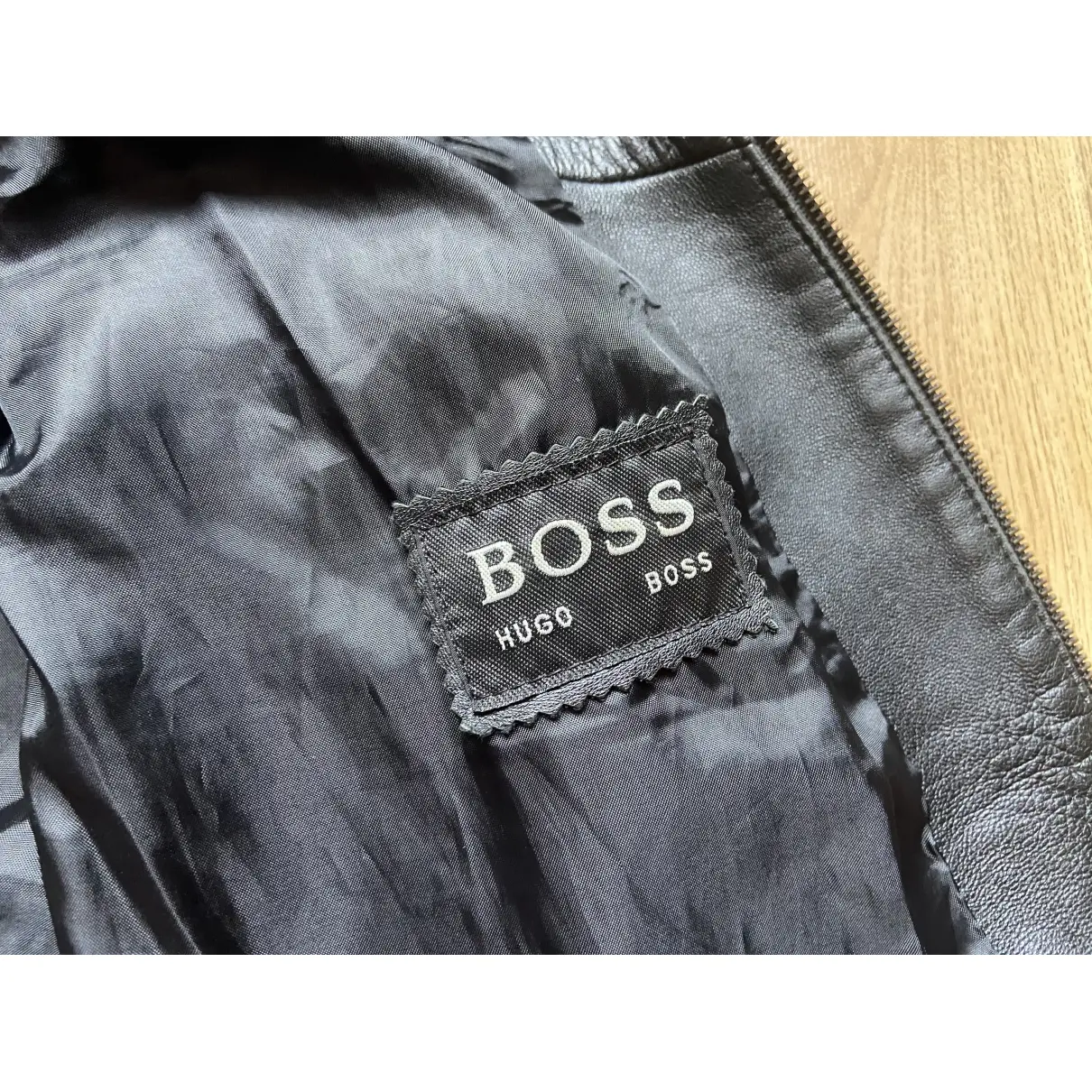 Luxury Hugo Boss Leather jackets Women - Vintage