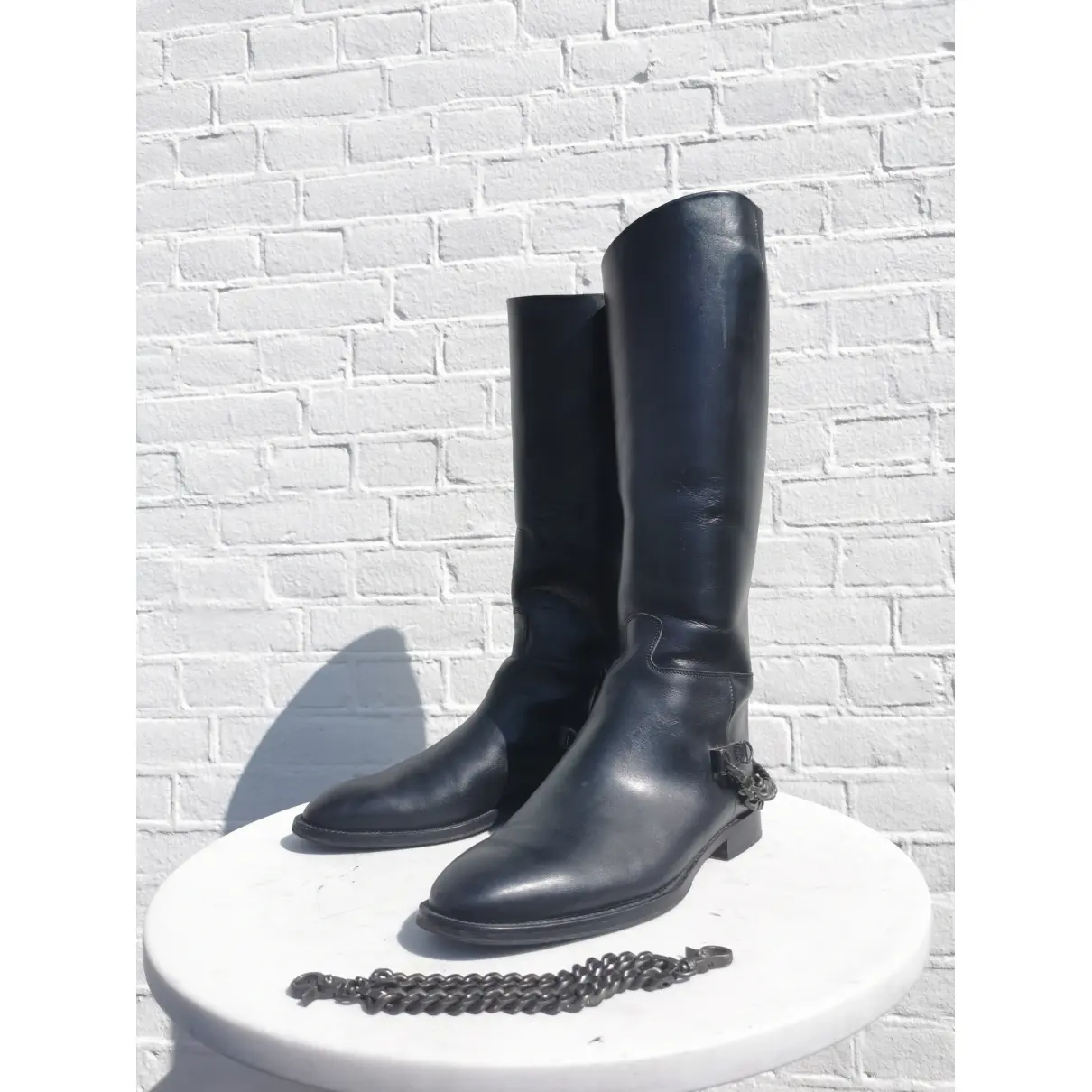 Leather boots Hugo Boss