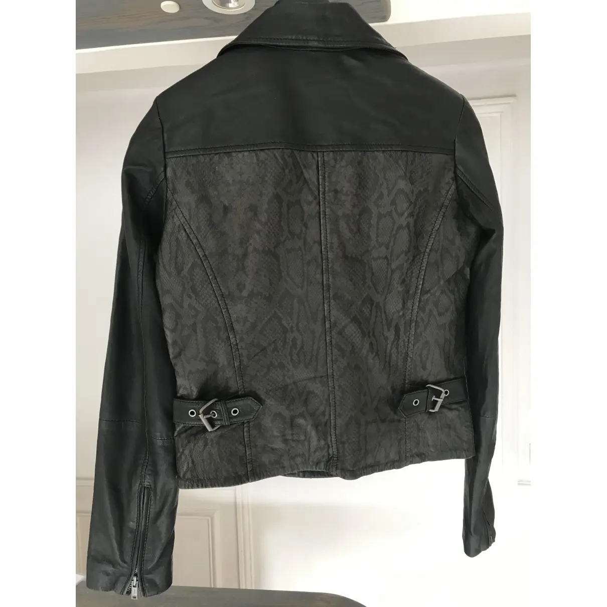 Buy Ikks Leather biker jacket online