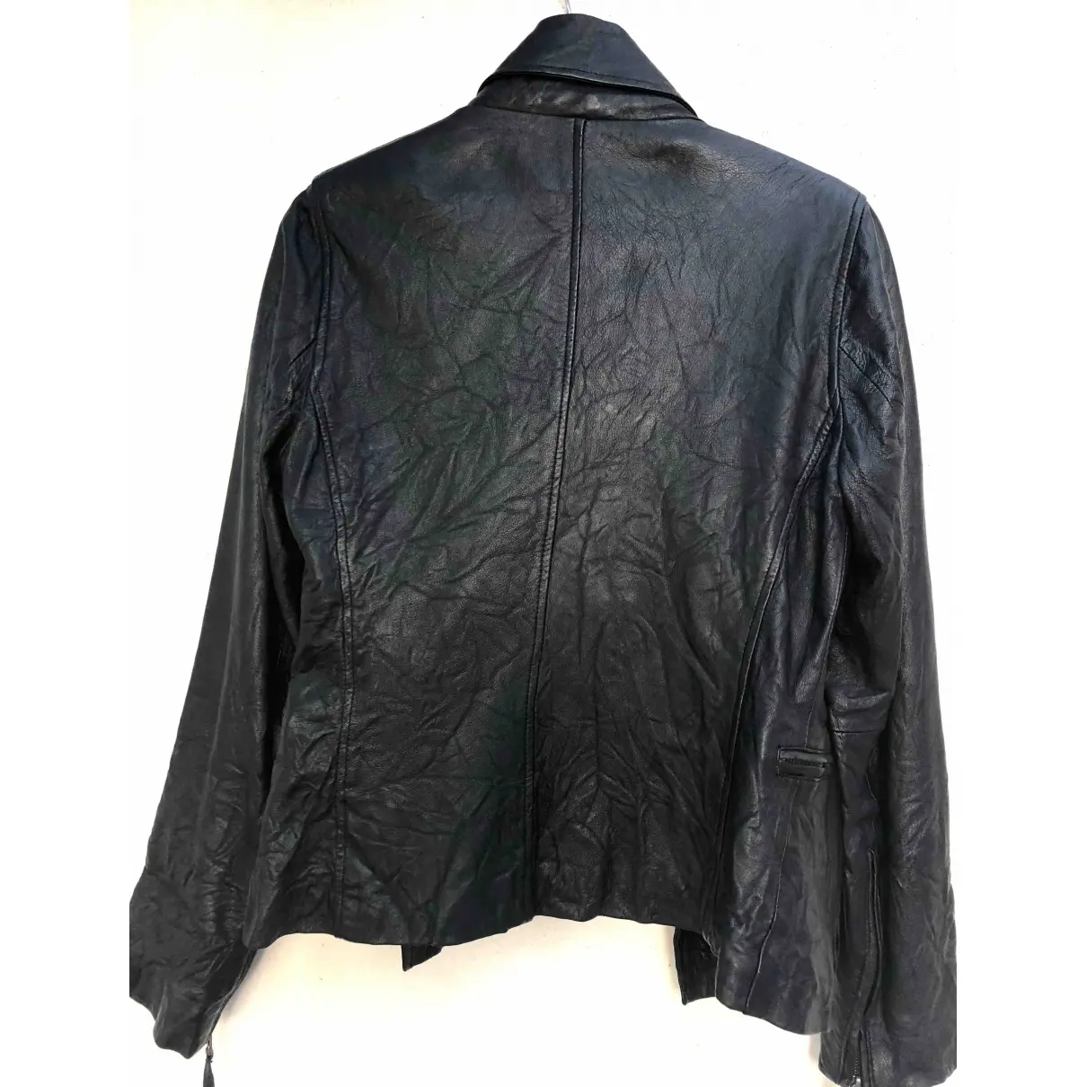 Ikks Leather biker jacket for sale