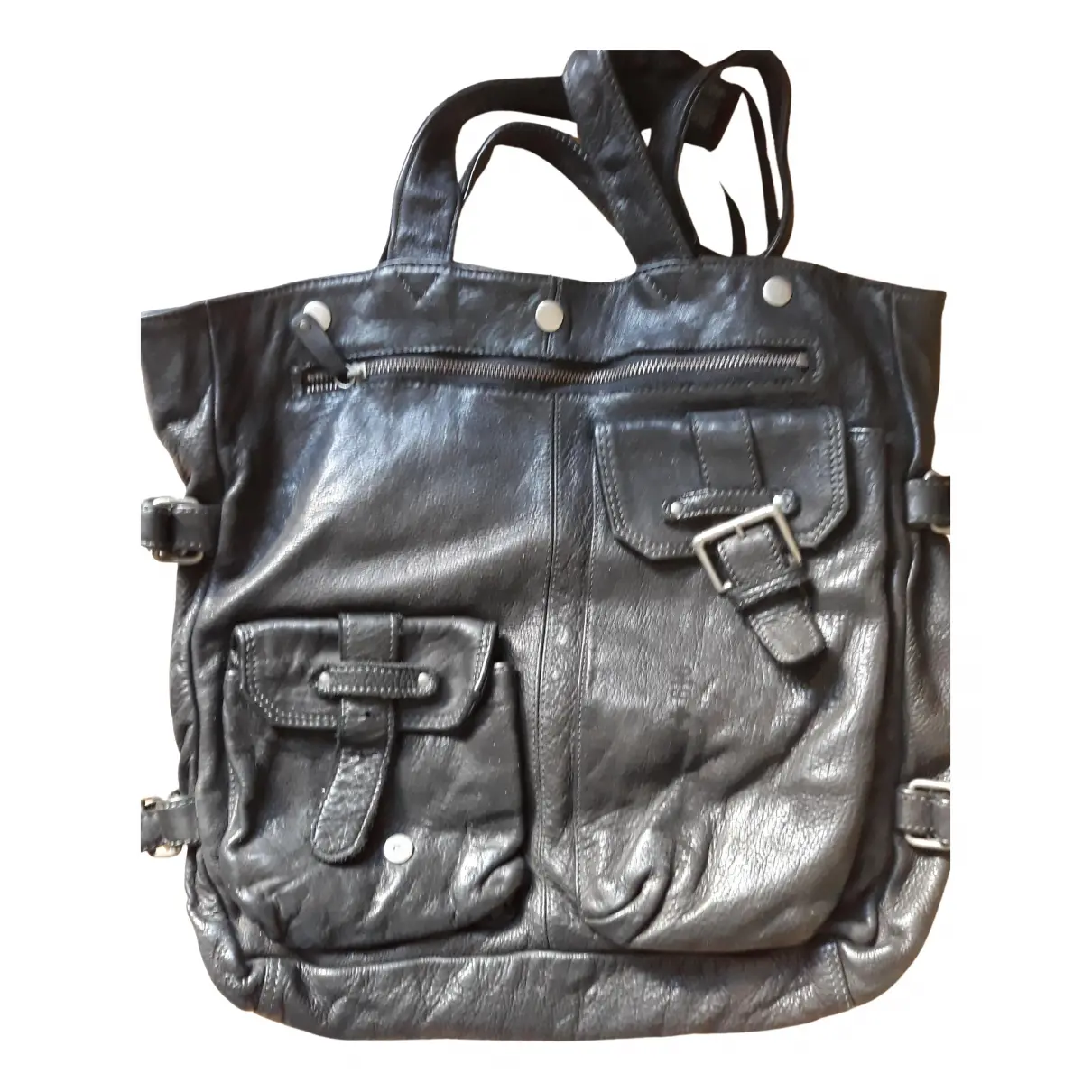 Leather crossbody bag Ikks - Vintage