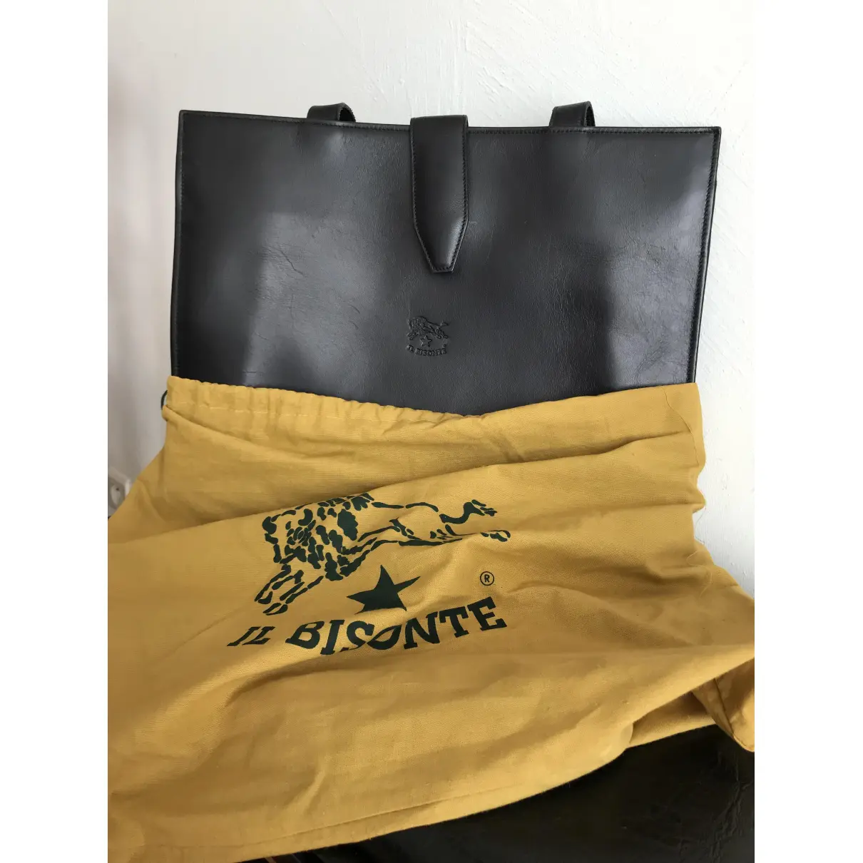 Buy Il Bisonte Leather handbag online