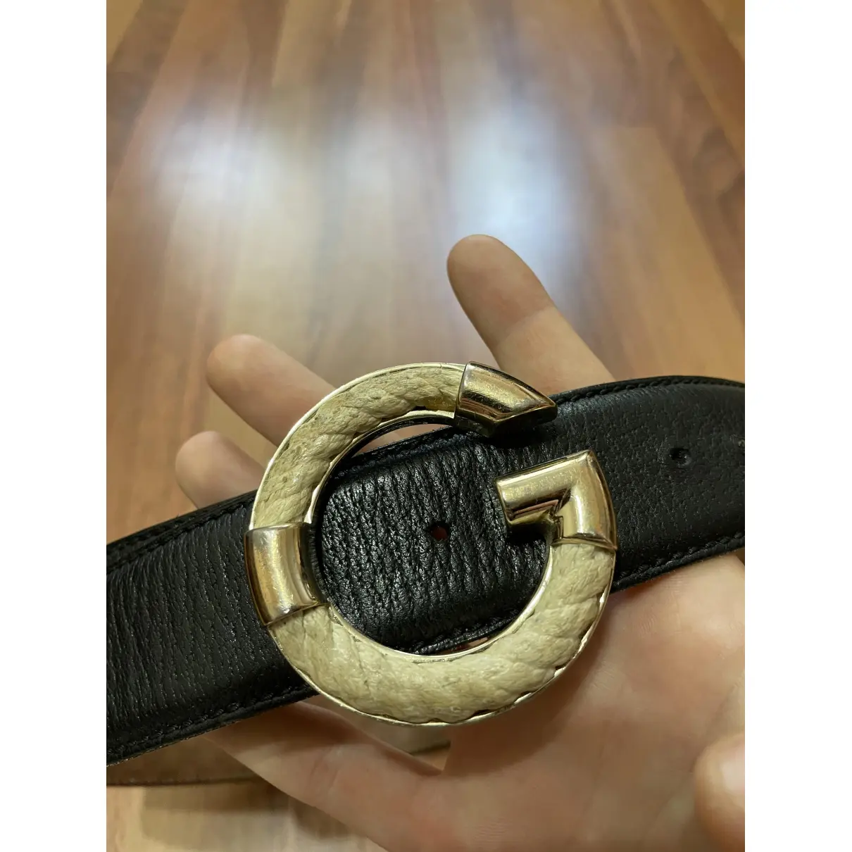 Buy Gucci Interlocking Buckle leather belt online - Vintage