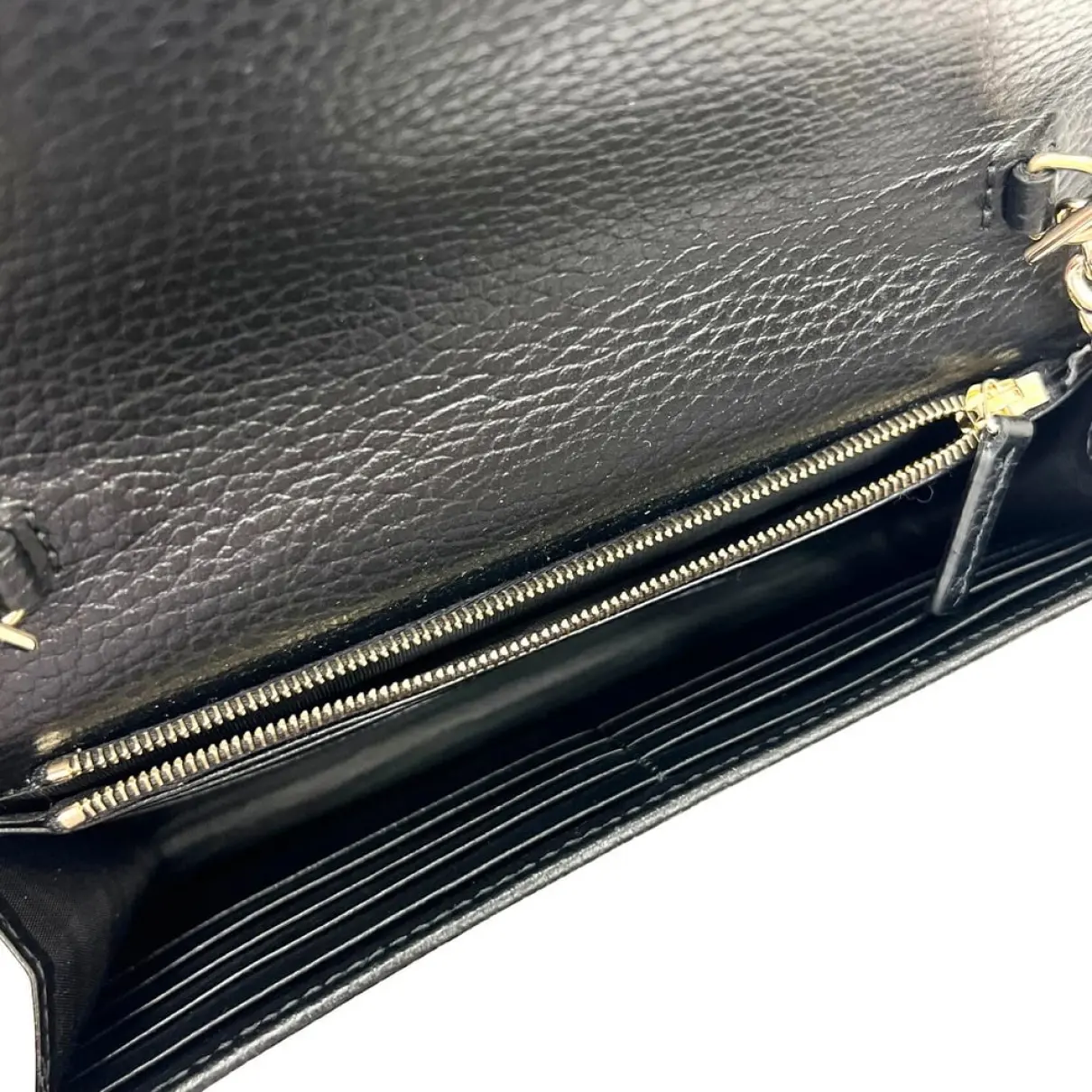 Interlocking leather clutch bag Gucci