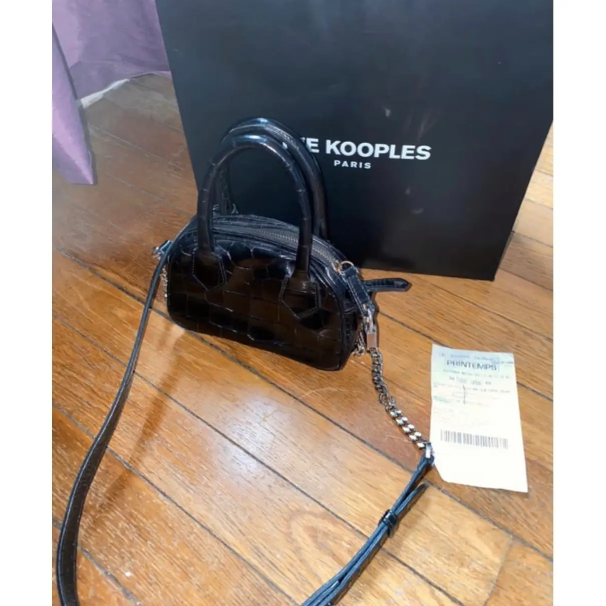 Irina leather crossbody bag The Kooples