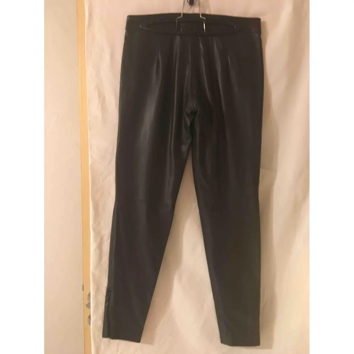 Iris & Ink Leather slim pants for sale