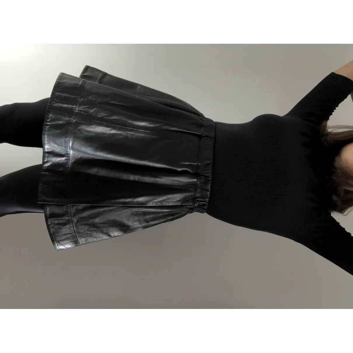 Leather mid-length skirt Iro