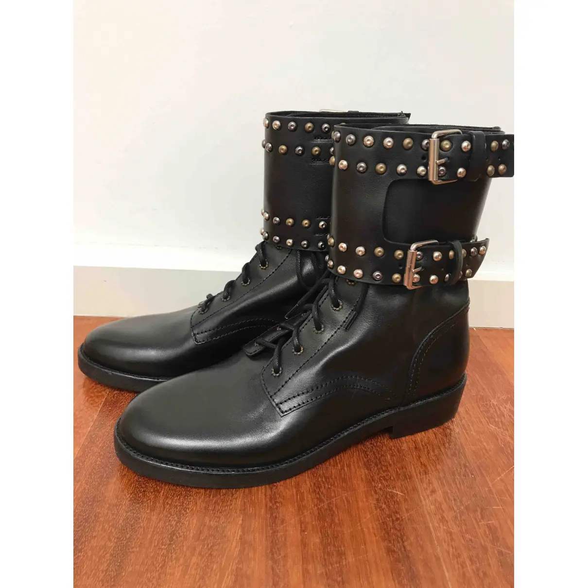 Buy Isabel Marant Leather buckled boots online