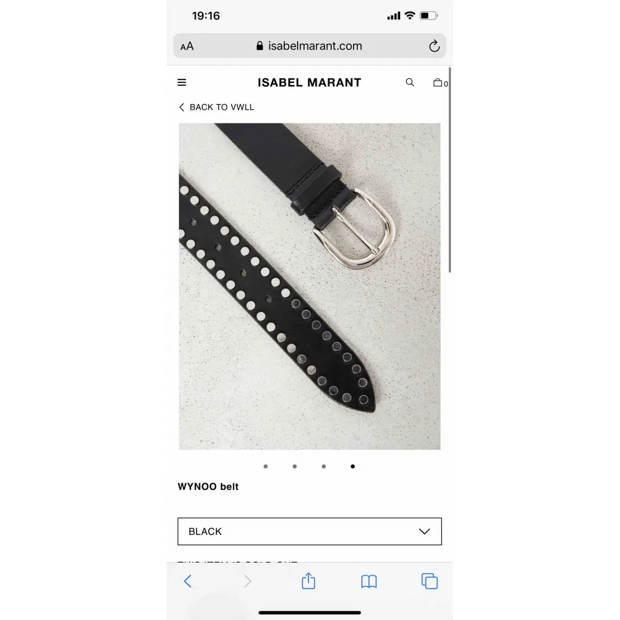 Buy Isabel Marant Leather belt online