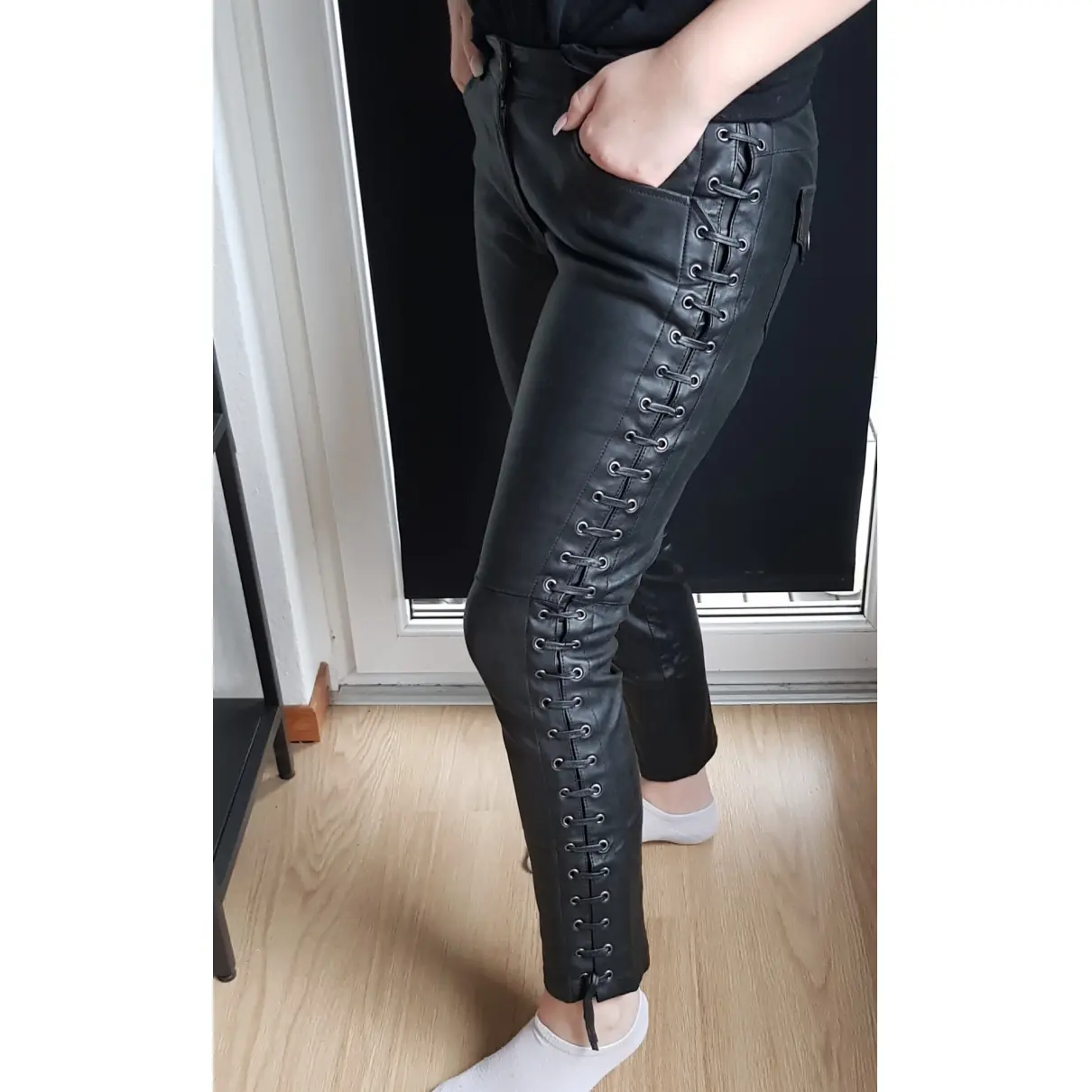 Leather trousers Isabel Marant Pour H&M