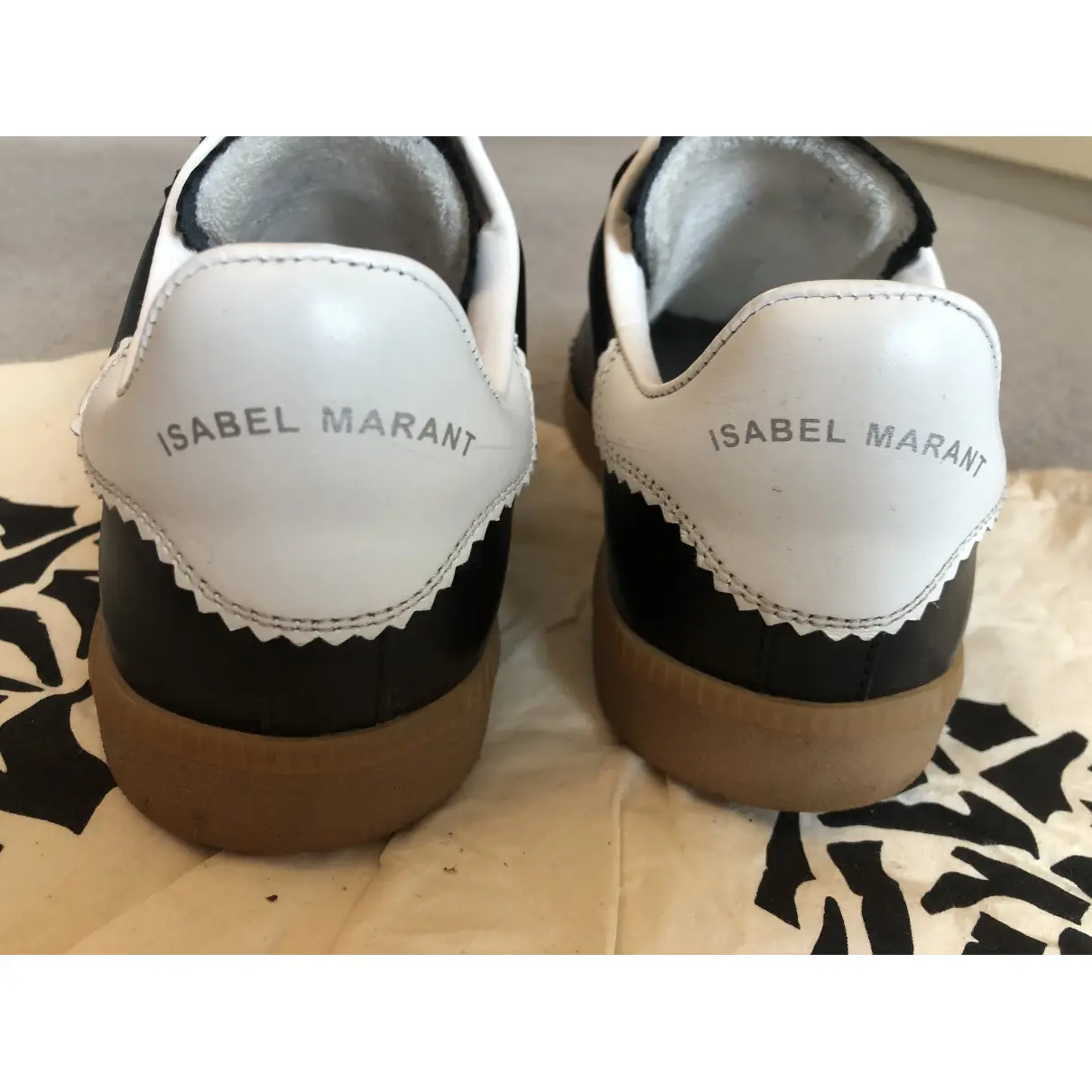 Leather trainers Isabel Marant