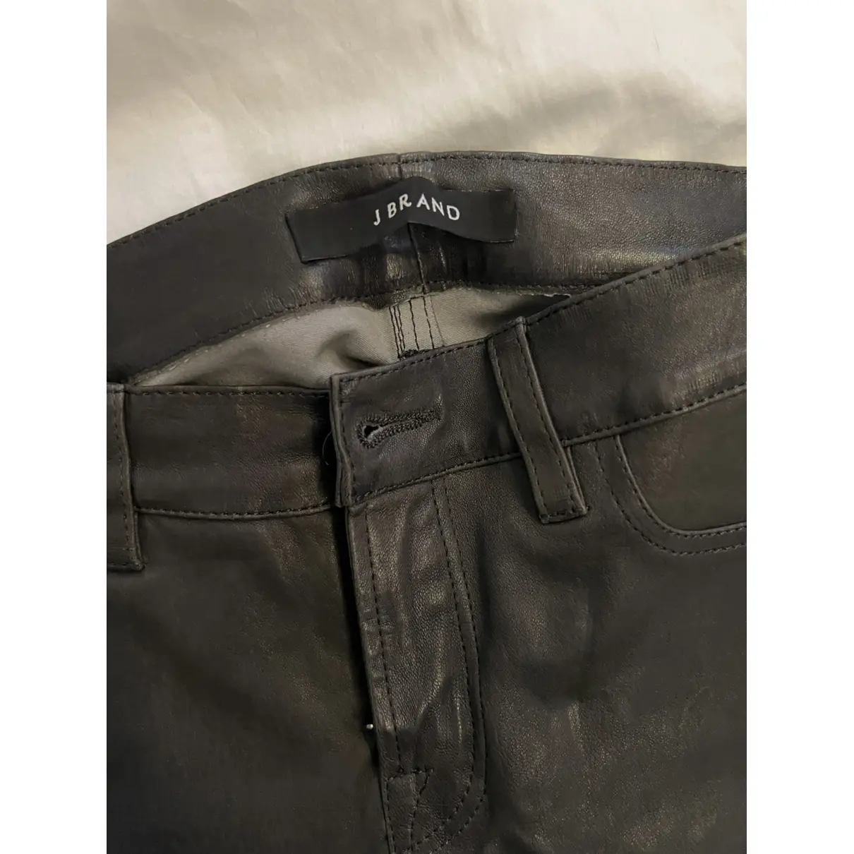 Leather slim pants J Brand