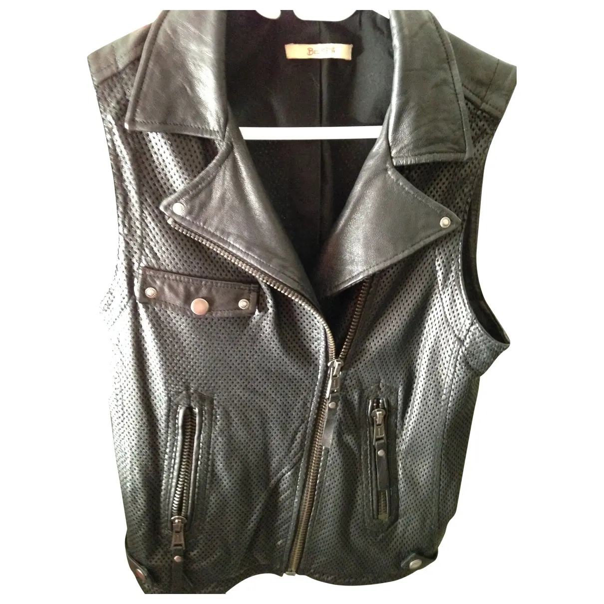 Black Leather Jacket Bel Air