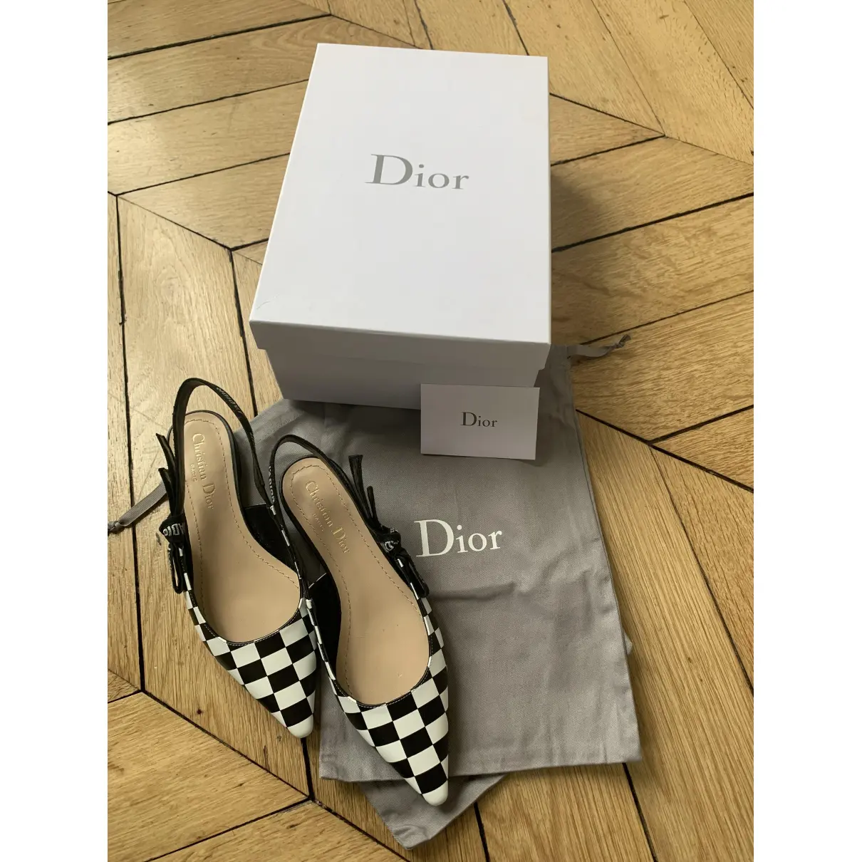 J'adior leather ballet flats Dior