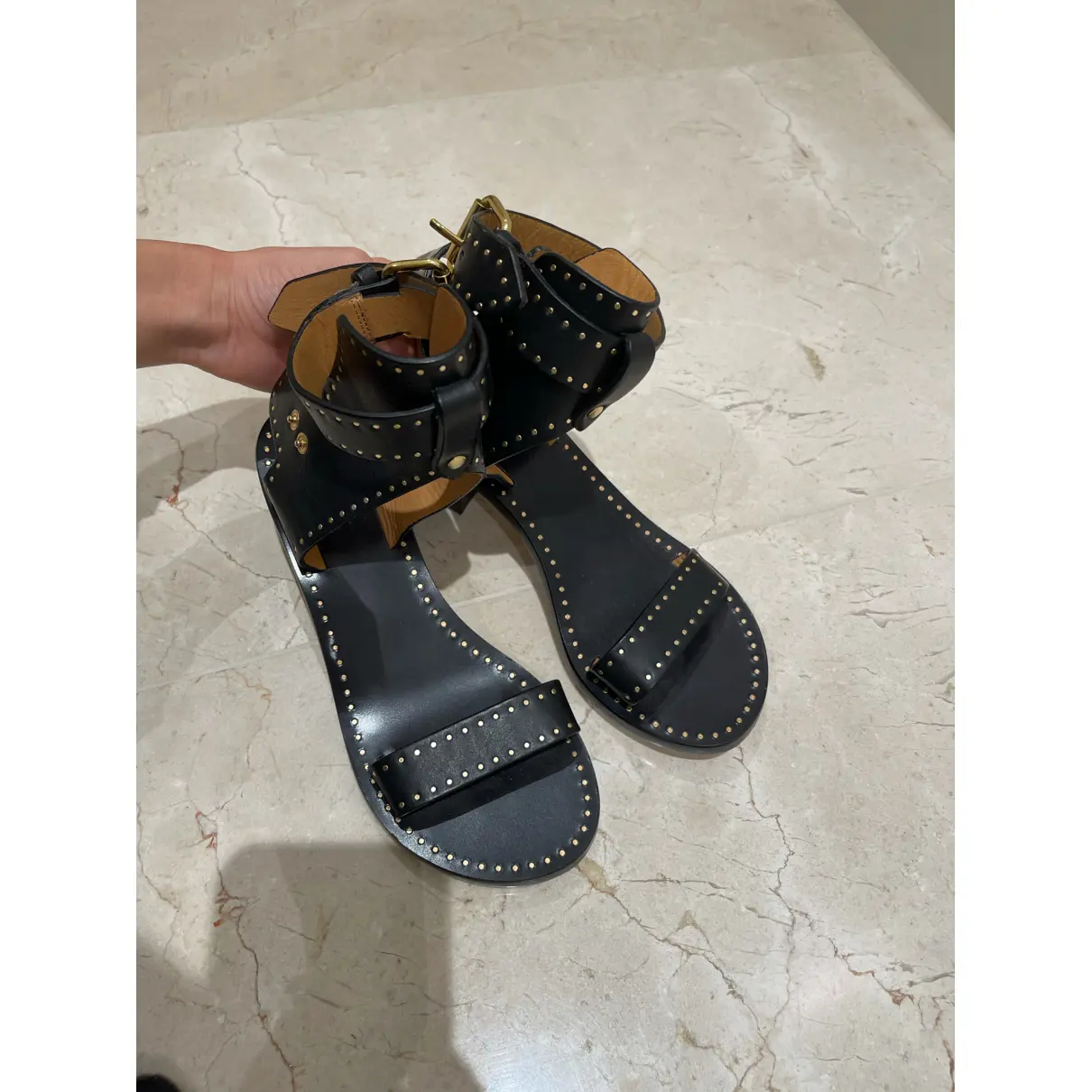 Buy Isabel Marant Jaeryn leather sandal online