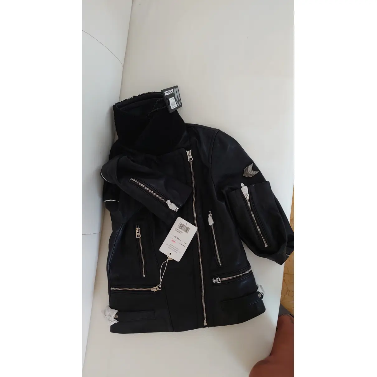 Leather biker jacket JAK1T