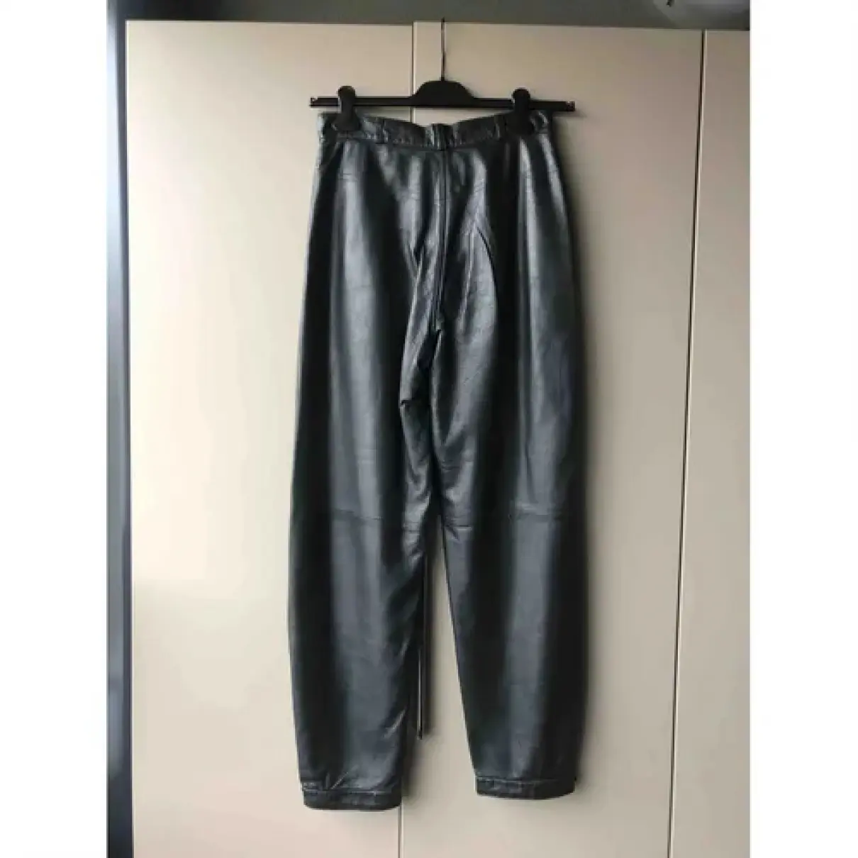 Buy JC De Castelbajac Leather trousers online