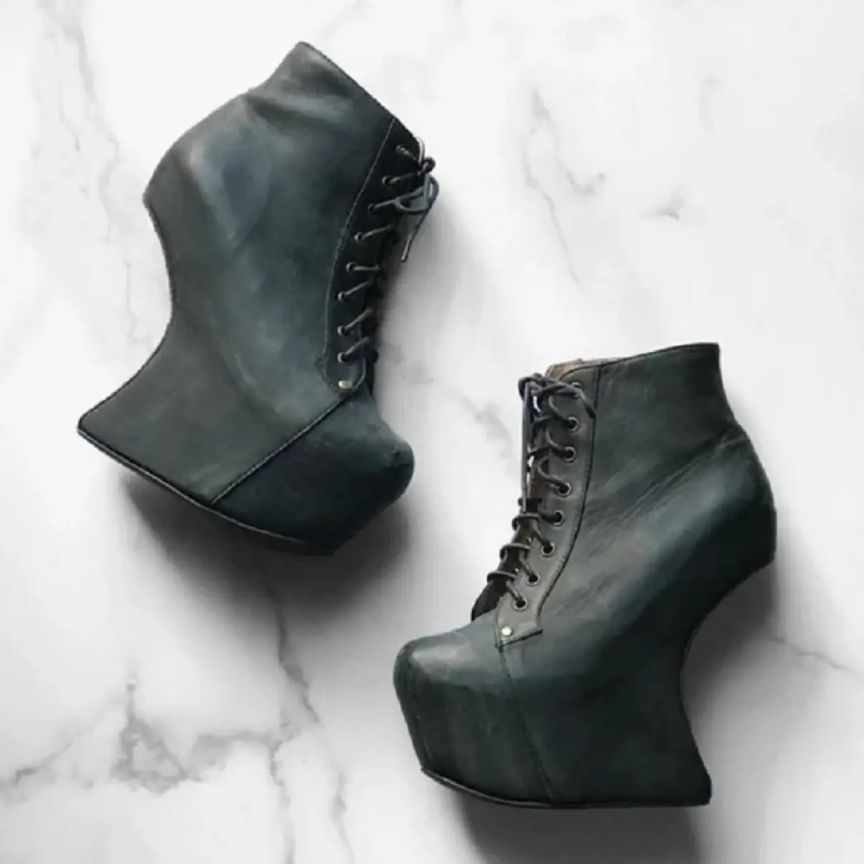 Leather lace up boots Jeffrey Campbell