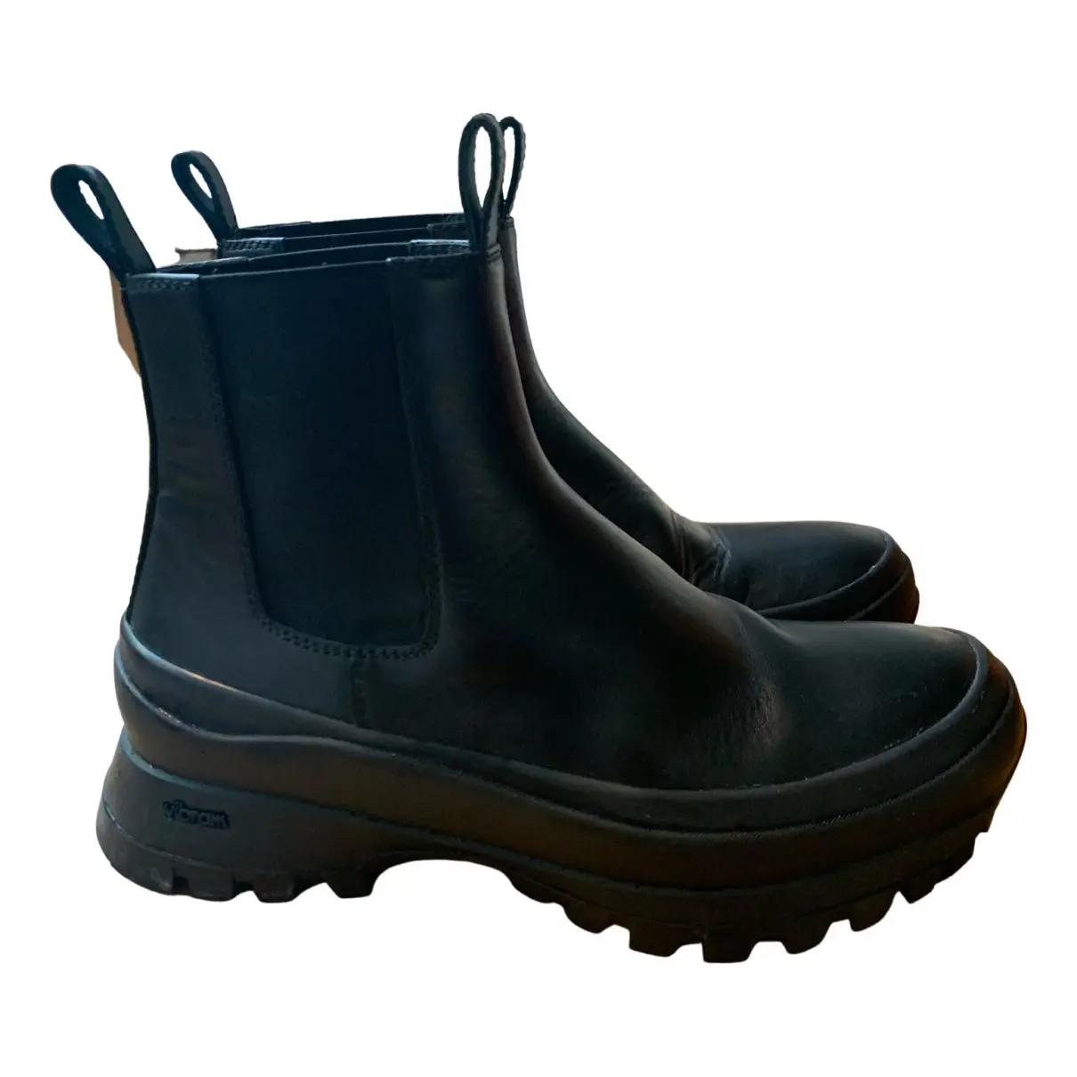 Leather ankle boots Jil Sander