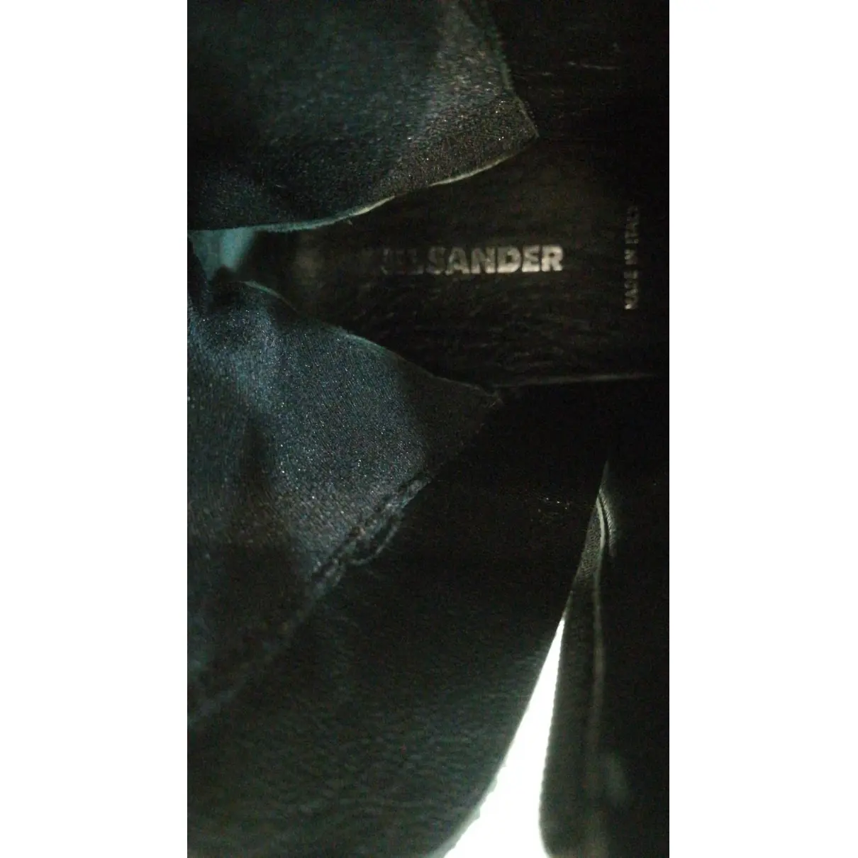 Leather ankle boots Jil Sander