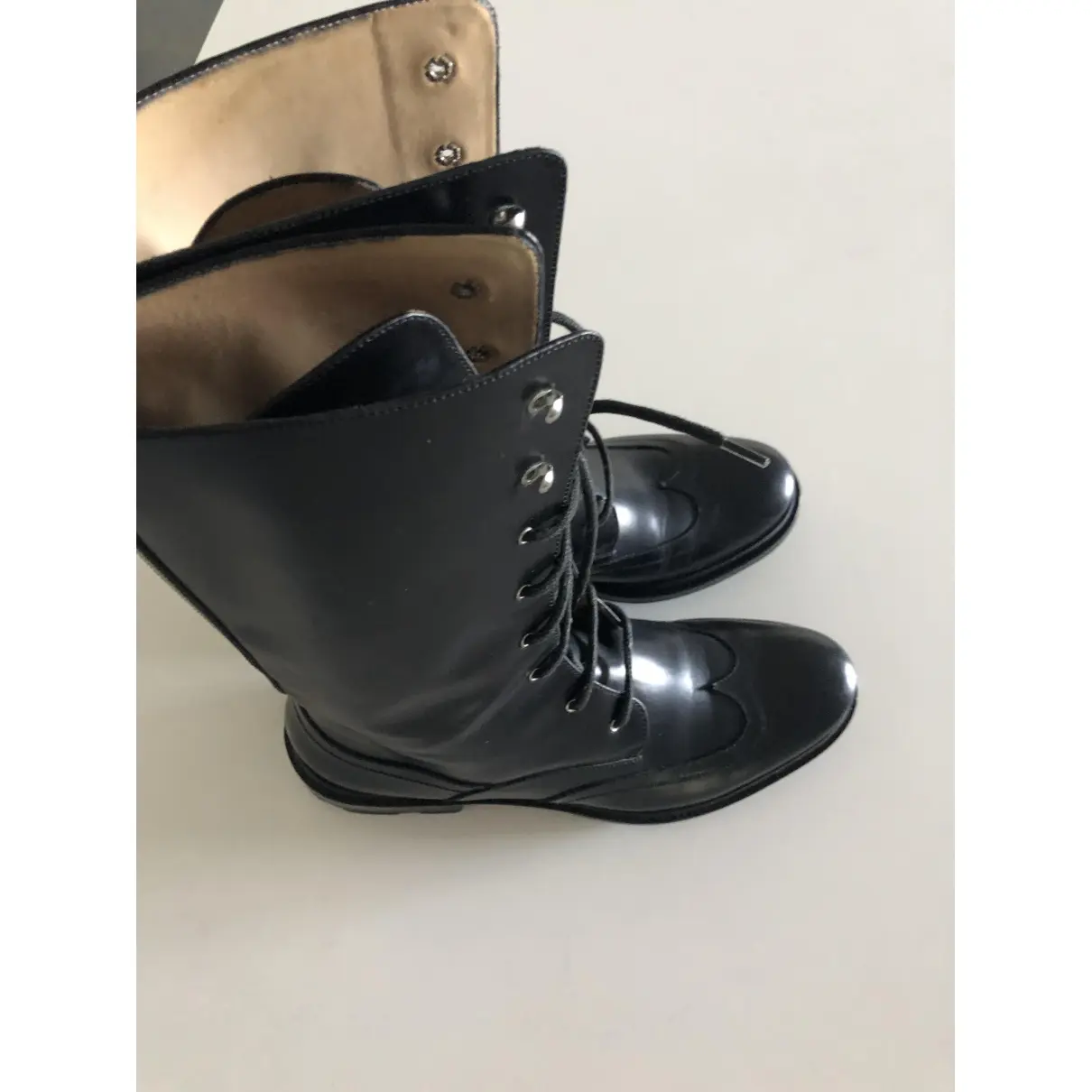 Leather boots Jil Sander