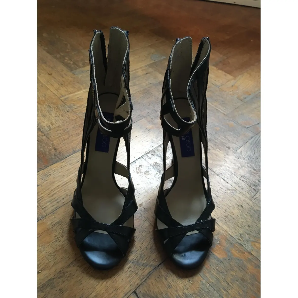 Jimmy Choo For H&M Leather heels for sale