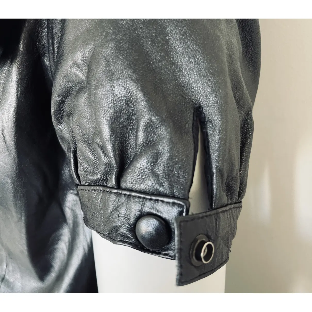 Leather biker jacket Jitrois