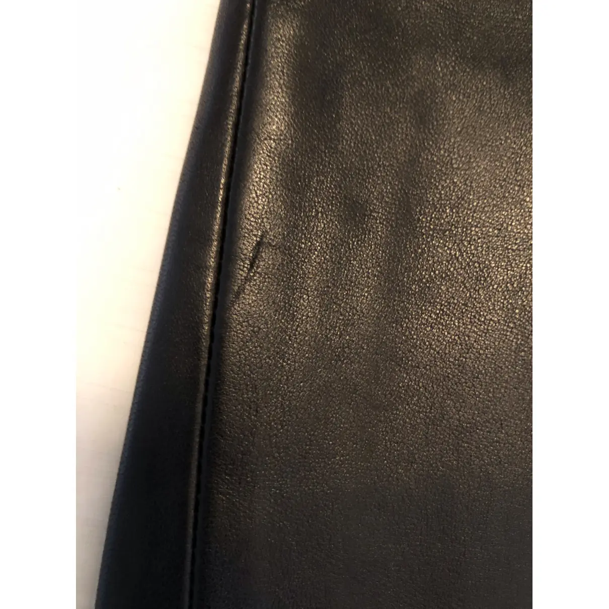 Buy Jitrois Leather mid-length skirt online - Vintage