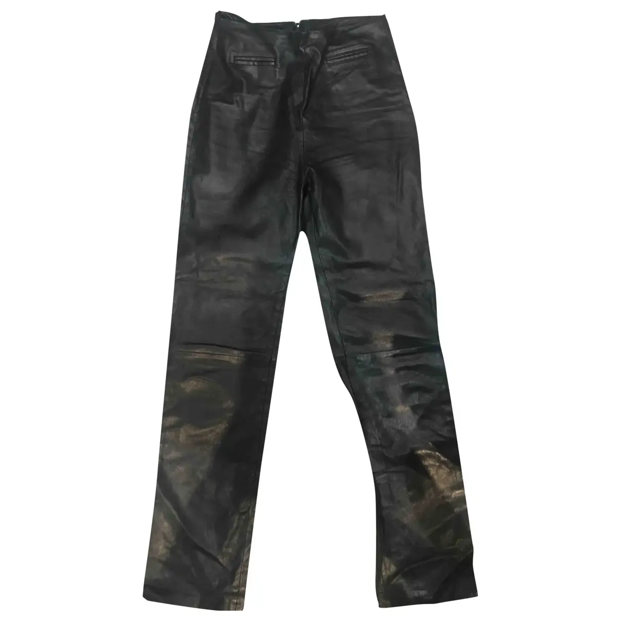 Leather straight pants Jitrois