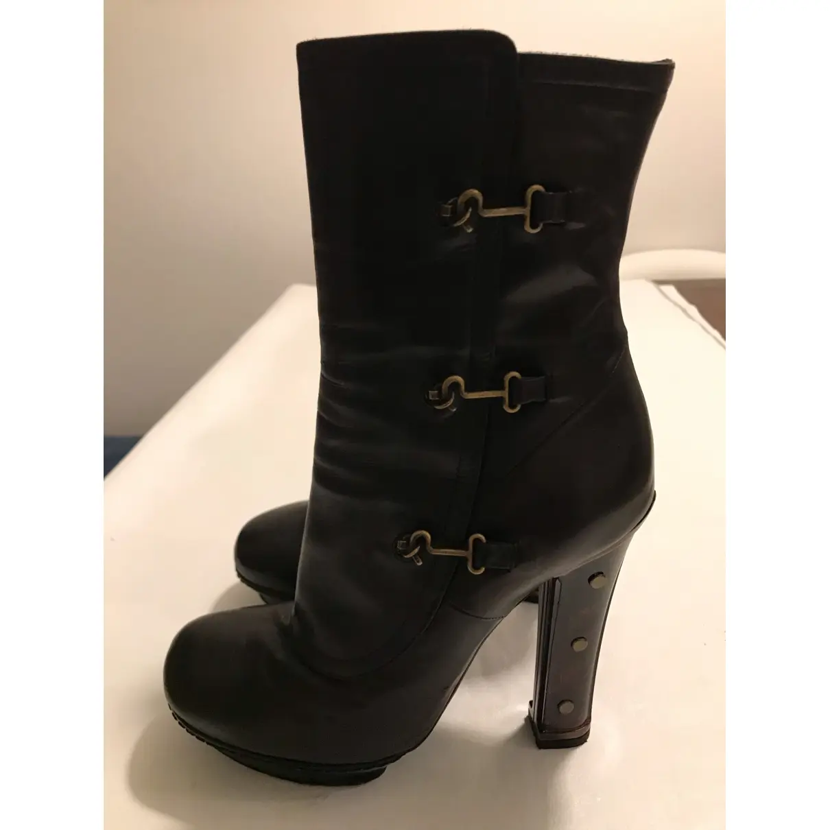 Buy John Galliano Leather ankle boots online