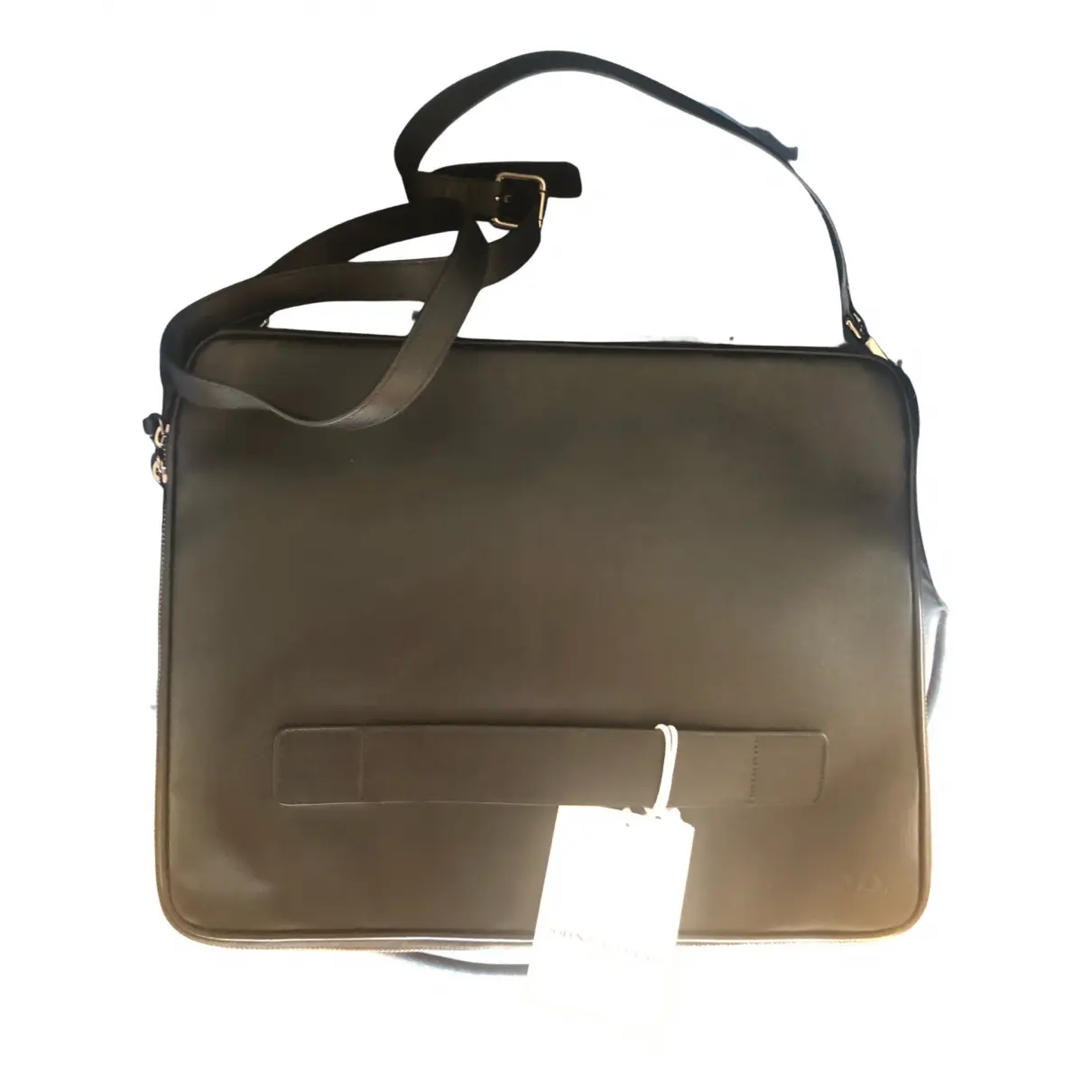 Leather satchel John Galliano