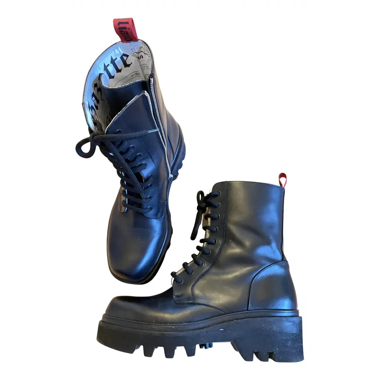 Leather boots John Galliano