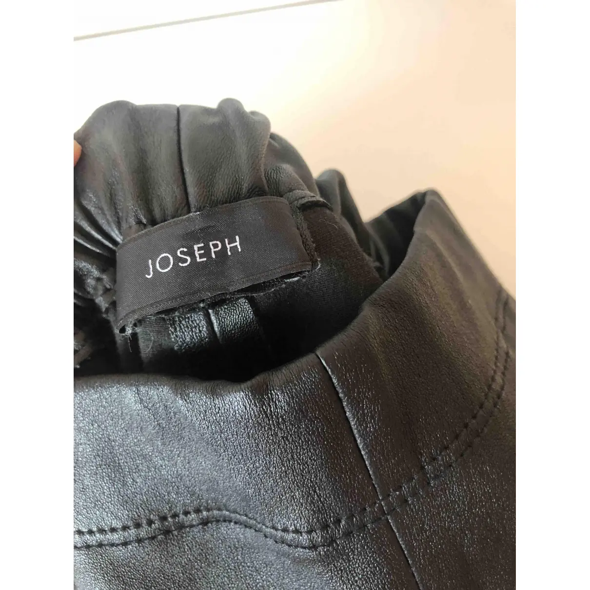 Buy Joseph Leather slim pants online