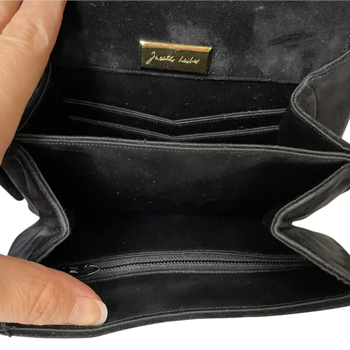 Leather handbag Judith Leiber - Vintage