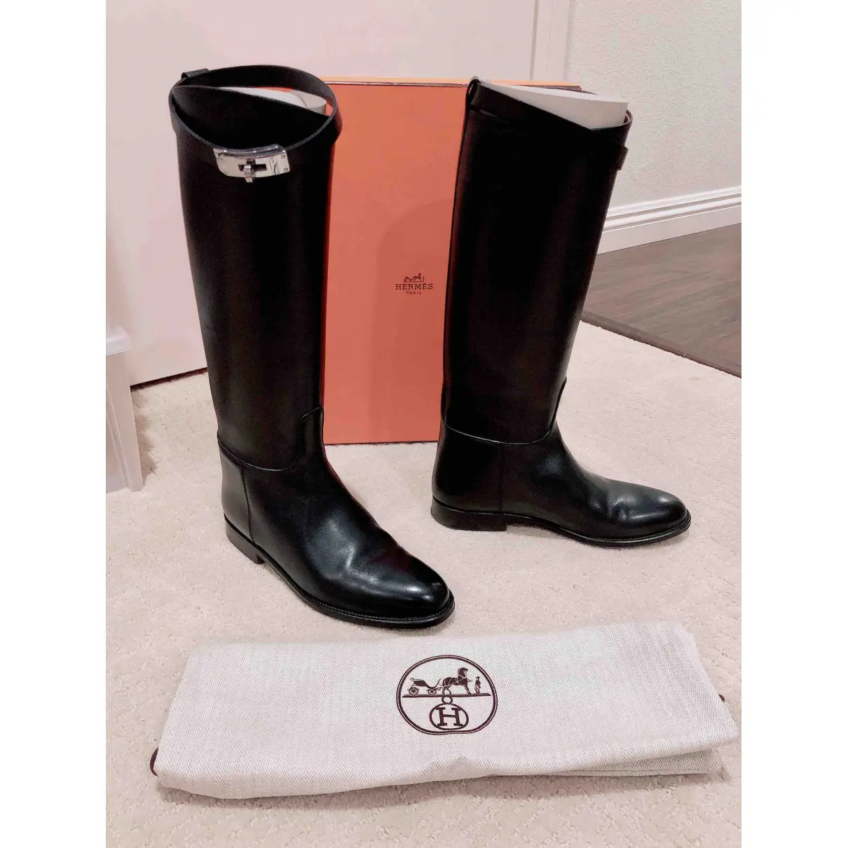Buy Hermès Jumping leather riding boots online
