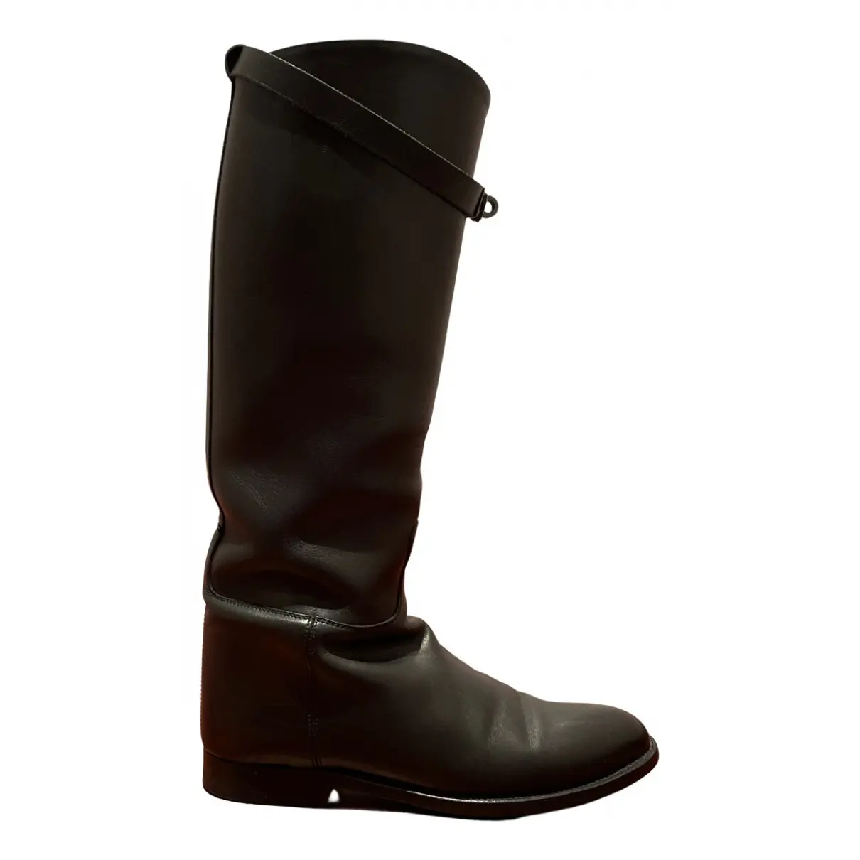Jumping leather riding boots Hermès